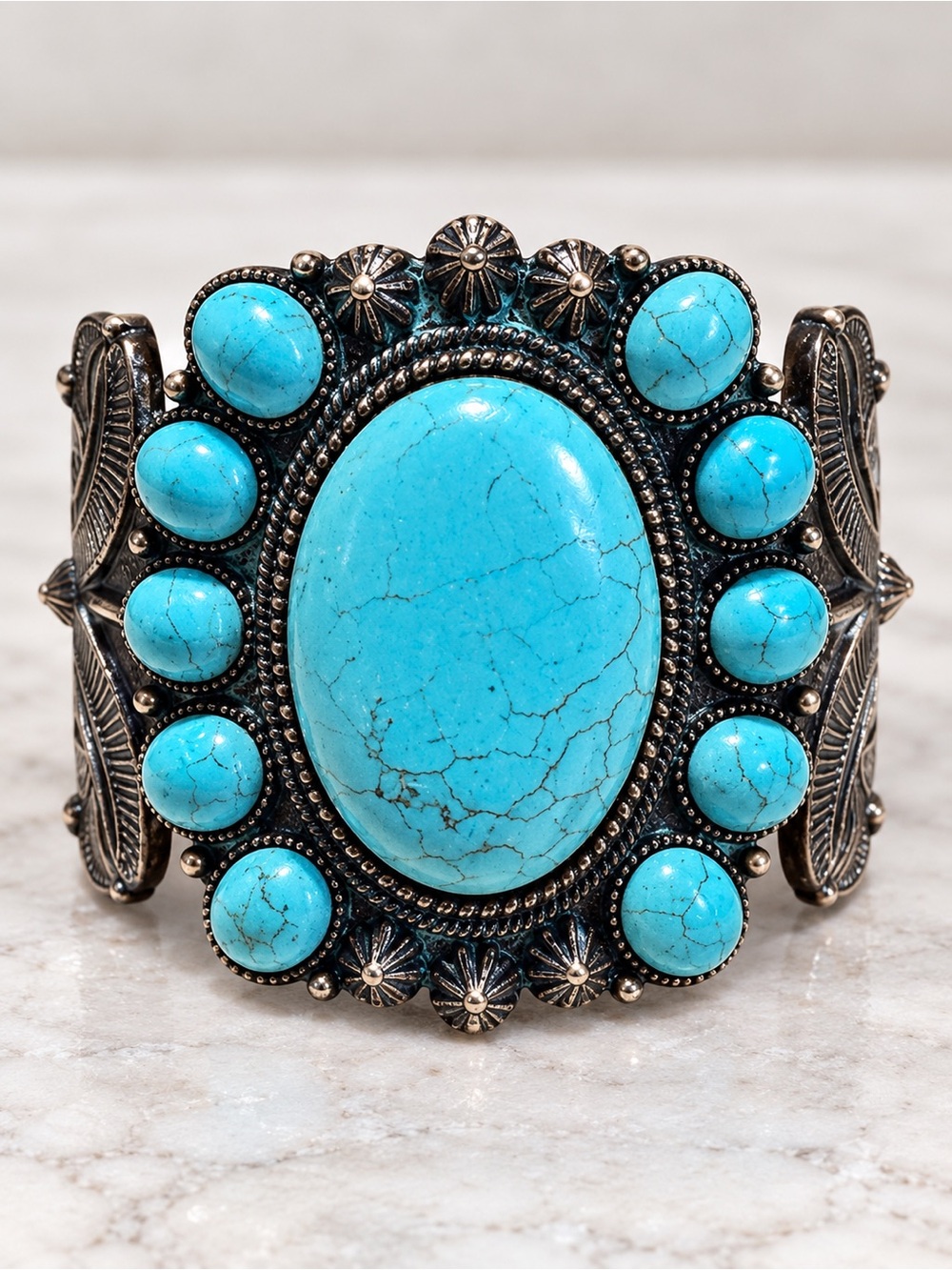 Vintage Style Turquoise Cuff Bracelet